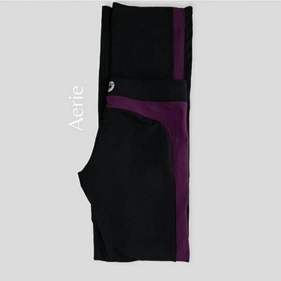 Vintage Y2K AERIE The "Workout Pant" Classic Single Stripe Bootcut Jogger - Picture 6 of 16